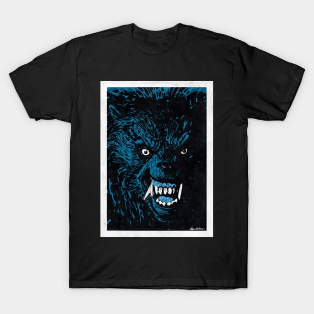 AMERICAN WEREWOLF IN LONDON (Pop Art) T-Shirt by Famous Weirdos